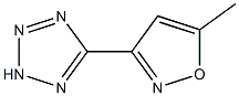 1H-Tetrazole,5-(5-methyl-3-isoxazolyl)-(8CI) Struktur