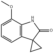 7-Methoxy-1H-spiro[cyclopropane-1,3-indole]-2-one Struktur