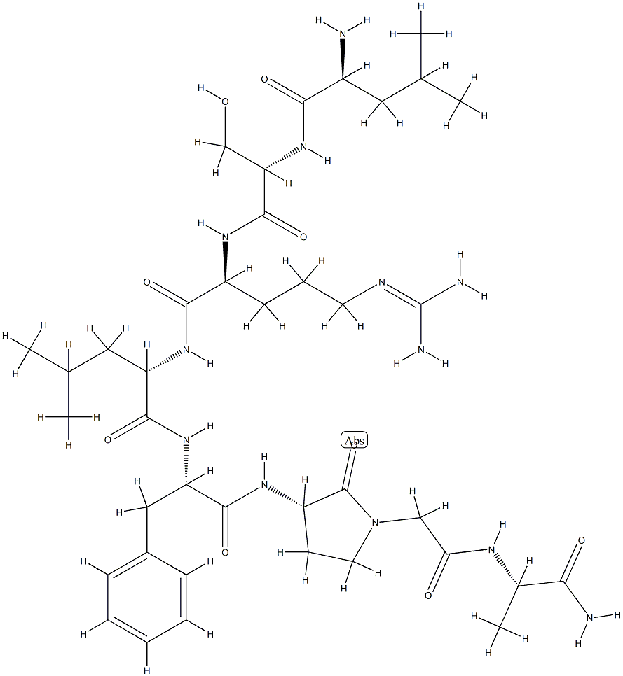 gamma-lactam(11) human growth hormone (6-13) Struktur