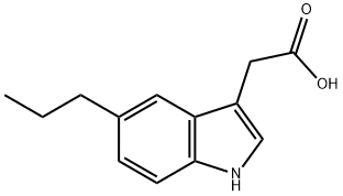 1H-Indole-3-aceticacid,5-propyl-(9CI) Struktur