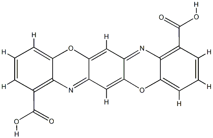 1,8-Triphenodioxazinedicarboxylic acid Struktur