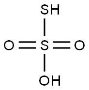 Thiosulfuric acid Struktur