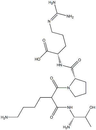 H-Thr-(psi)(NHCO)Lys-Pro-Arg-OH Struktur