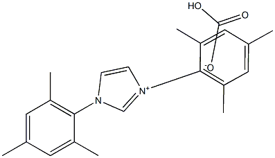 1,3-Bis(2,4,6-trimethylphenyl)imidazolium bicarbonate Struktur