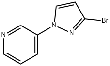 3-(3-bromo-1H-pyrazol-1-yl)pyridine Struktur