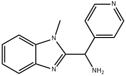 C-(1-Methyl-1H-benzoimidazol-2-yl)-C-pyridin-4-yl-methylamine Struktur