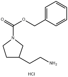 3-AMinoethyl-1-N-Cbz-pyrrolidine HCl Struktur