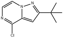 2-TERT-BUTYL-4-CHLOROPYRAZOLO[1.5-A]PYRAZINE Struktur