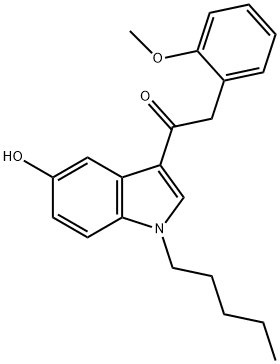 JWH 250 5-hydroxyindole metabolite Struktur