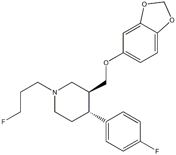 N-(3-fluoropropyl)paroxetine Struktur