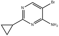 5-bromo-2-cyclopropylpyrimidin-4-amine(WXC05181) Struktur