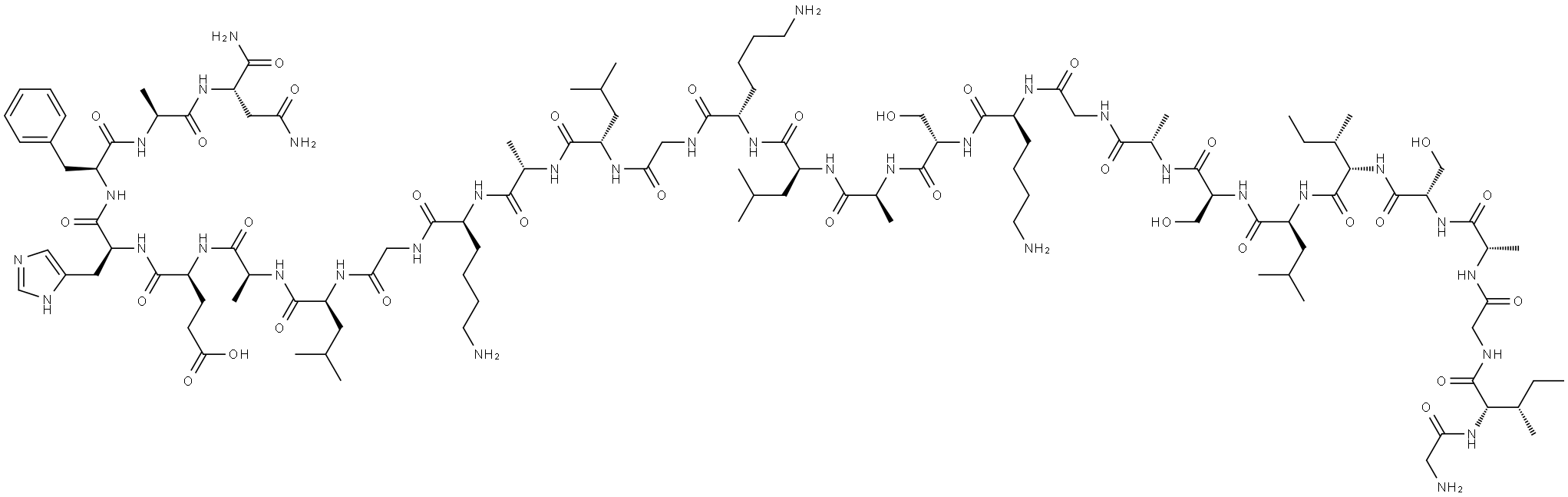 bombinin-like peptide-1 Struktur