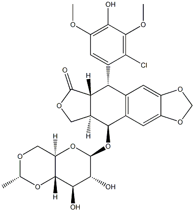 2'-chloroetoposide Struktur