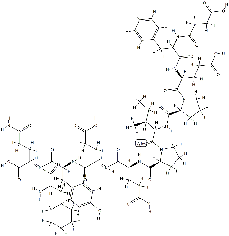 Succinyl-phe-glu-pro-ile-pro-glu-glu-tyr-cyclohexylalanine-gln Struktur