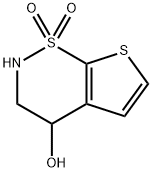 3,4-Dihydro-4-hydroxy-2H-thieno[3,2-e]-1,2-thiazine 1,1-dioxide Struktur