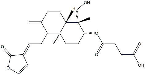 dehydroandrographolide 6-succinic acid monoester Struktur