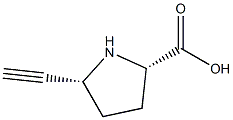 D-Proline, 5-ethynyl-, (5S)-rel- (9CI) Struktur