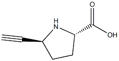 D-Proline, 5-ethynyl-, (5R)-rel- (9CI) Struktur