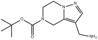 Tert-Butyl 3-(Aminomethyl)-6,7-Dihydropyrazolo[1,5-A]Pyrazine-5(4H)-Carboxylate(WX141191) Struktur