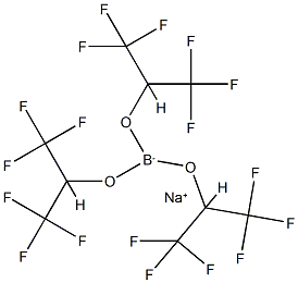 Sodium Tris(1,1,1,3,3,3-hexafluoroisopropoxy)borohydride Struktur