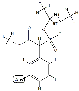 (Diethoxy-phosphoryl)-(3-chloro-phenyl)-acetic acid methyl ester Struktur