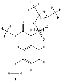 (Diethoxy-phosphoryl)-(3-methoxy-phenyl)-acetic acid methyl ester Struktur