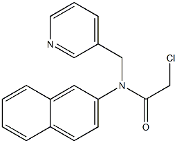 2-chloro-N-(naphthalen-2-yl)-N-((pyridin-3-yl)methyl)acetamide Struktur