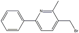 3-(bromomethyl)-2-methyl-6-phenylpyridine Struktur