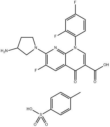 對甲苯磺酸妥舒沙星水合物, 1400591-39-0, 結(jié)構(gòu)式