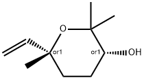 cis-linaloolpyranoxide,cis-6-ethenyltetrahydro-2,2,6-trimethylpyran-3-ol,cis-pyranoidlinalooloxide Struktur