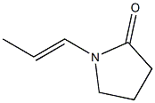 2-Pyrrolidinone,1-(1E)-1-propenyl-(9CI) Struktur