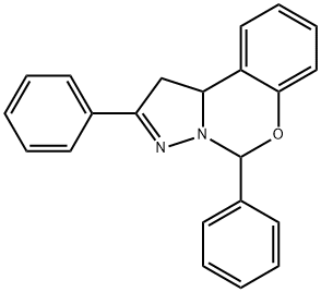 2,5-diphenyl-1,10b-dihydropyrazolo[1,5-c][1,3]benzoxazine Struktur