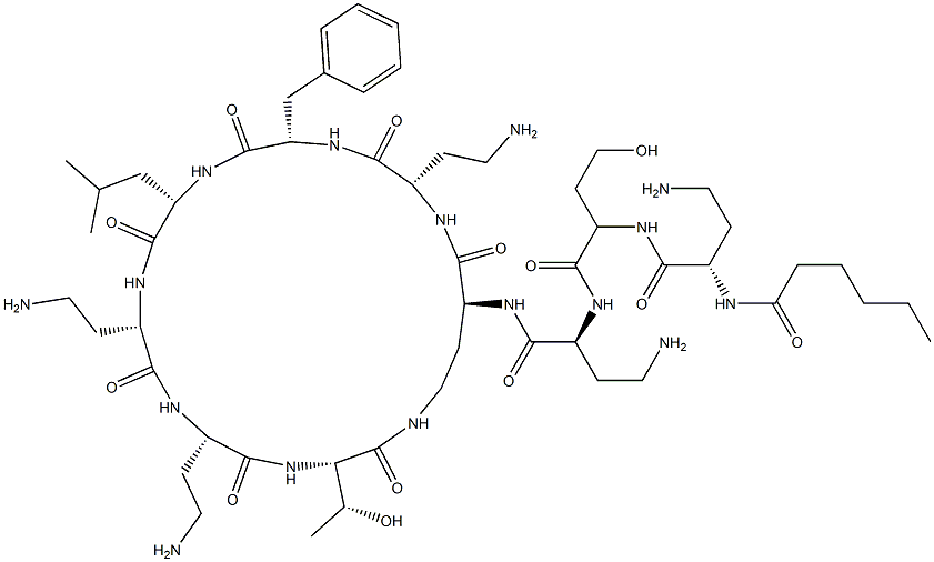 Sulfomyxin Struktur