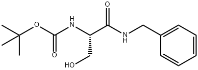 Boc-D-Serine Benzylamide Struktur