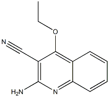 3-Quinolinecarbonitrile,2-amino-4-ethoxy-(9CI) Struktur