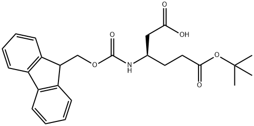 Fmoc-D-beta-homoglutamic acid(OtBu) Struktur