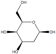 2-Deoxy-β-D-lyxo-hexopyranose Struktur