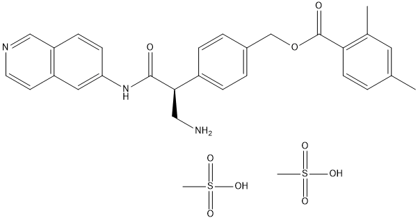 奈他地爾 二甲磺酸鹽 結(jié)構(gòu)式