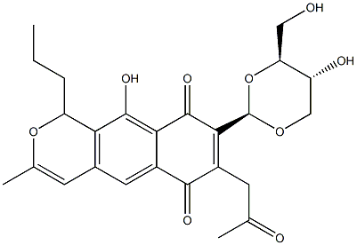 naphthopyranomycin Struktur