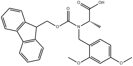 FMoc-(DMb)Ala-OH Struktur