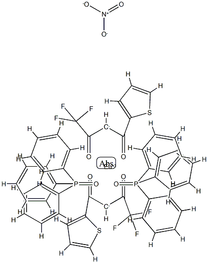 Eu(TTA)2NO3(TPPO)2 Struktur