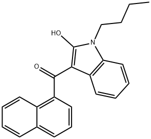 JWH 073 2-hydroxyindole metabolite Struktur