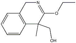 4-Isoquinolinemethanol,3-ethoxy-1,4-dihydro-4-methyl-(9CI) Struktur