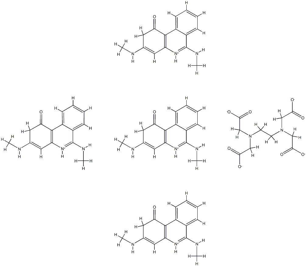 3,6-dimethylaminodibenzopyridonium edetate Struktur