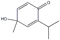 2,5-Cyclohexadien-1-one,4-hydroxy-4-methyl-2-(1-methylethyl)-(9CI) Struktur