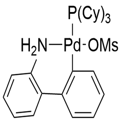 Methanesulfonato(tricyclohexylphosphine)(2'-aMino-1,1'-biphenyl-2-yl)palladiuM(II) dichloroMethane adduct,  Min. 98% Structure