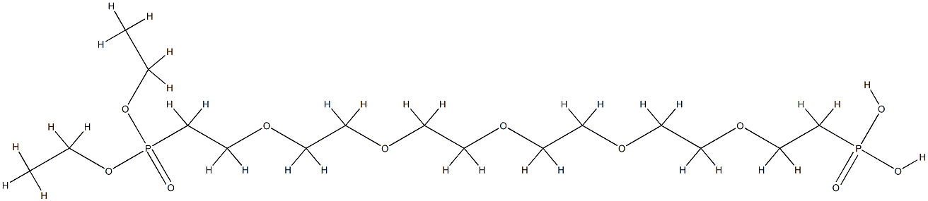 Diethoxy-phosphorylethyl-PEG5-ethylphosphonic acid Struktur