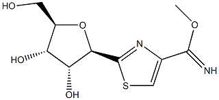 4-methylamidatetiazofurin Struktur