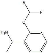 1-[2-(DIFLUOROMETHOXY)PHENYL]ETHANAMINE Struktur