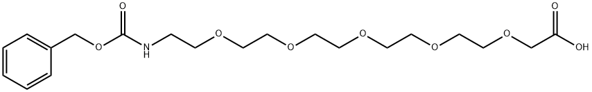 Z-NH-5(ethylene glycol)-acetic acid Struktur